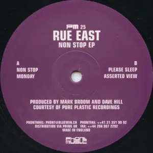 Rue East – Non Stop EP