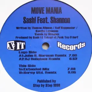 Sash! Feat. Shannon – Move Mania
