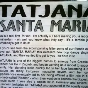 Tatjana – Santa Maria