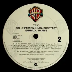 Dolly Parton, Linda Ronstadt, Emmylou Harris – Trio