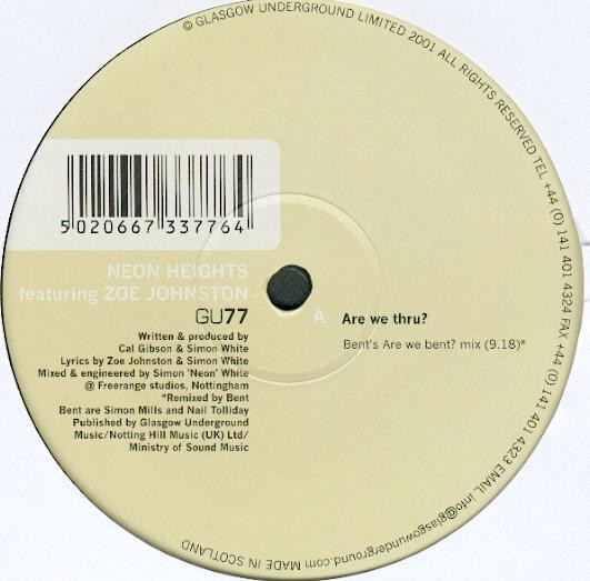 Neon Heights, Zoë Johnston – Are We Thru?