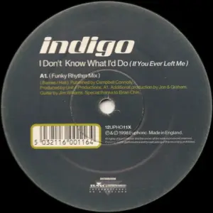Indigo (12) – I Don't Know What I'd Do (If You Ever Left Me)