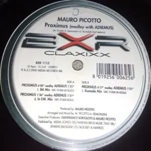 Mauro Picotto – Proximus (Medley With Adiemus)
