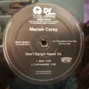Mariah Carey – Don't Forget About Us