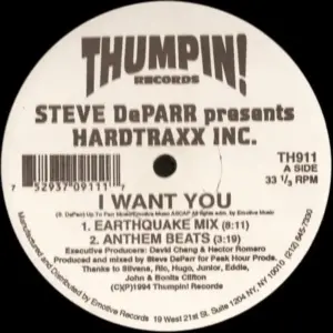 Steve DeParr Presents Hardtraxx Inc. – I Want You