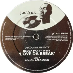 Discocaine Presents Block Party West – Love Da Break