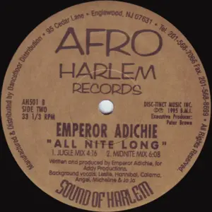 Emperor Adichie – All Nite Long