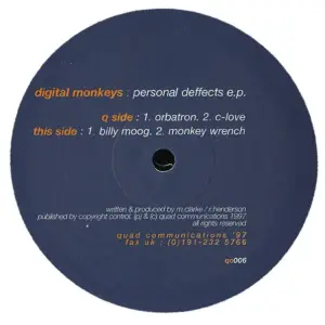 Digital Monkeys – Personal Deffects E.P.