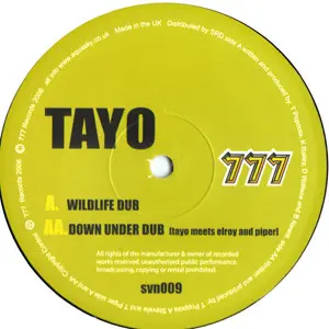 Tayo Meets Elroy & Tom Piper – Wildlife Dub / Down Under Dub