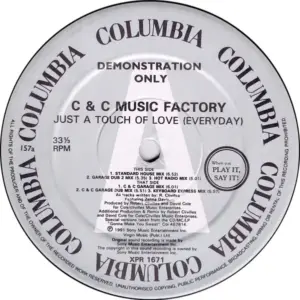 C + C Music Factory – Just A Touch Of Love (Everyday)