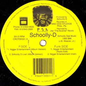 Schoolly D – Nigger Entertainment