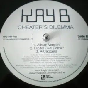 Kay B – Groove Thang / Cheater's Dilemma
