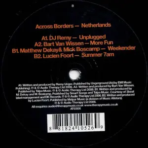 Various – Audio Therapy Presents Across Borders Sampler - Netherlands