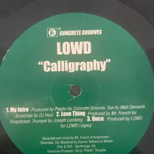 LOWD – Calligraphy