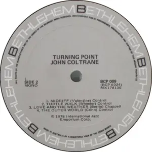 John Coltrane – Turning Point - The Bethlehem Years