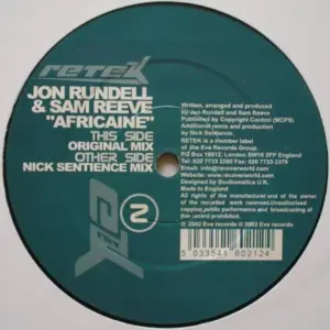 Samuel E Reeve & Jon Rundell – Africaine