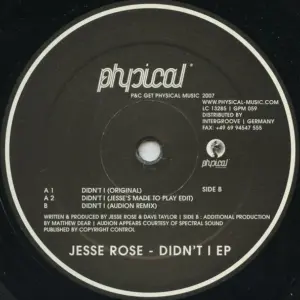 Jesse Rose – Didn't I EP