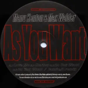 Manu Kenton & Max Walder – As You Want