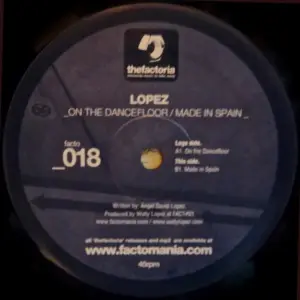 Wally Lopez – On The Dancefloor / Made In Spain