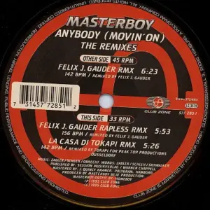Masterboy – Anybody (Movin' On) (The Remixes)