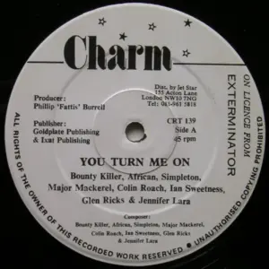 Bounty Killer, African, Simpleton, Major Mackerel, Colin Roach, Ian Sweetness, Glen Ricks & Jennifer Lara – You Turn Me On