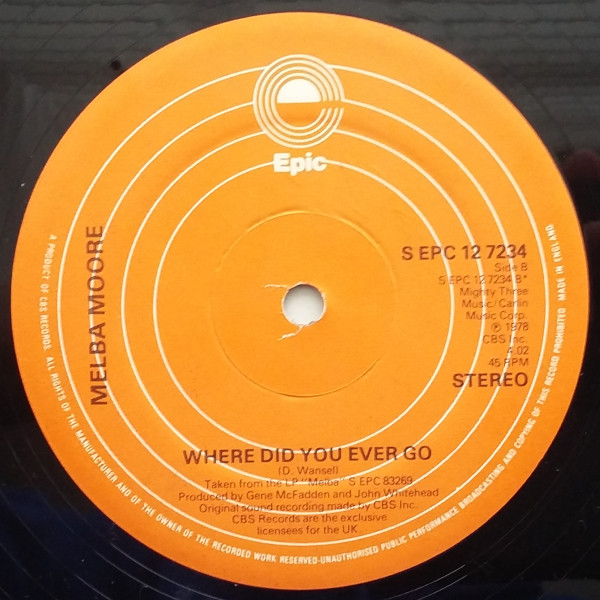 Pick Me Up, I'll Dance / Where Did You Ever Go - Secondary image