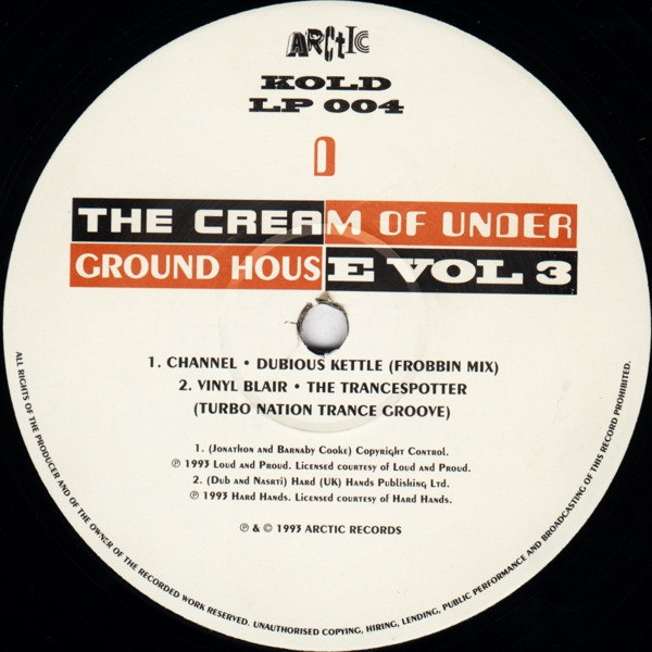 The Cream Of Underground House Vol 3 - Secondary image