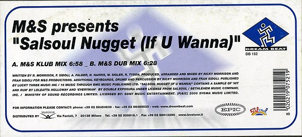 Salsoul Nugget (If U Wanna) - Secondary image