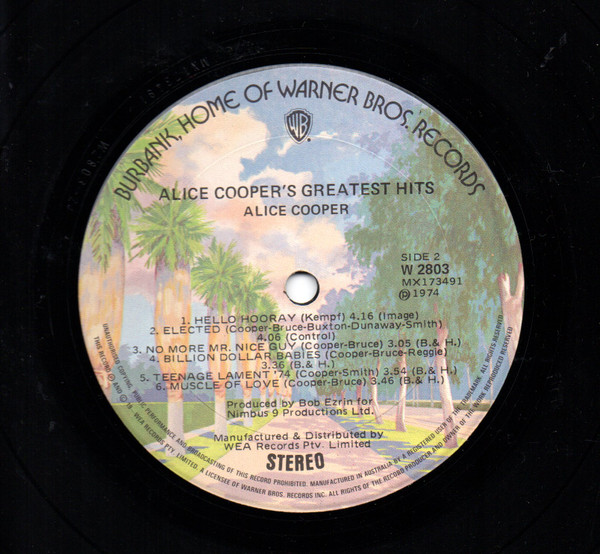 Alice Cooper's Greatest Hits - Secondary image