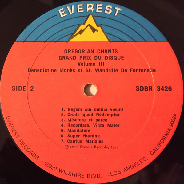 Gregorian Chants - Grand Prix Du Disque (Volume III) - Secondary image