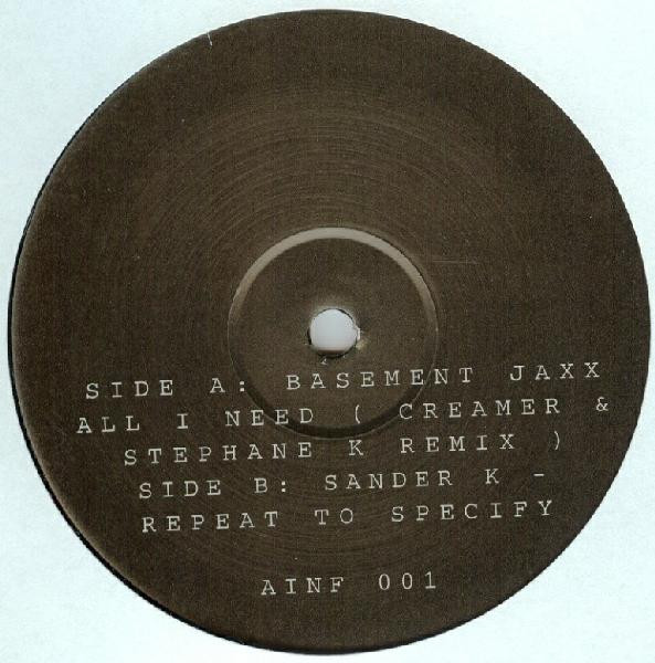 All I Need / Repeat To Specify