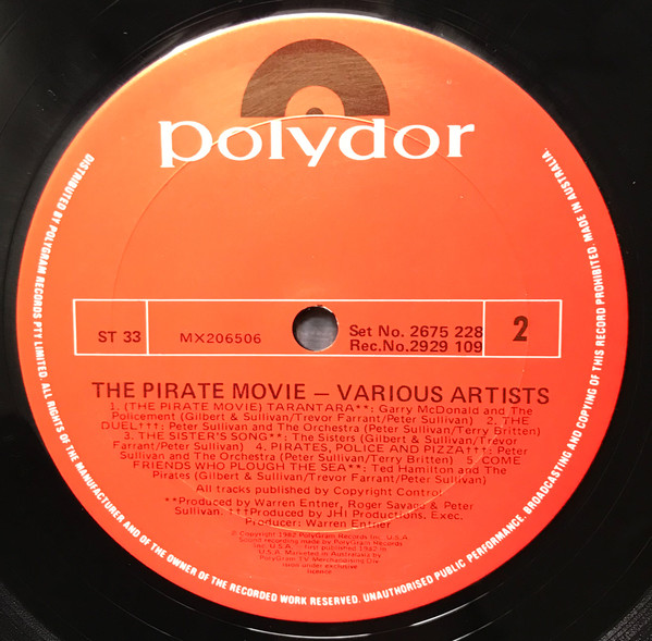 The Pirate Movie - The Original Soundtrack From The Motion Picture