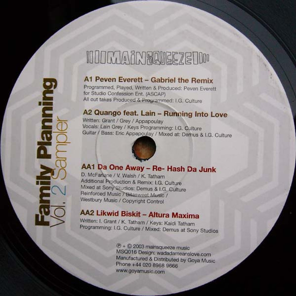 Family Planning Vol. 2 Sampler