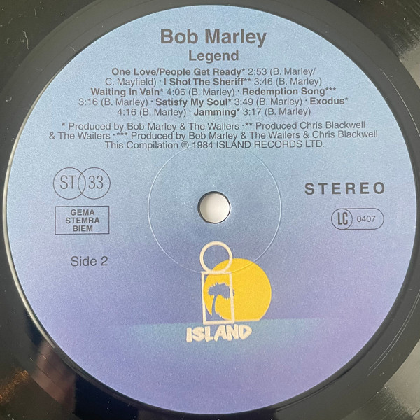 Legend - The Best Of Bob Marley And The Wailers - Secondary image