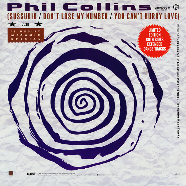 (Sussudio / Don't Lose My Number / You Can't Hurry Love) / Take Me Home (Extended Version)