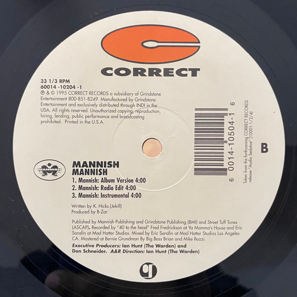Jive U The Mann / Mannish - Secondary image