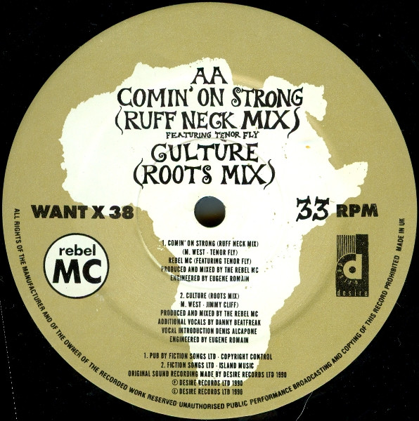 Culture / Comin' On Strong - Secondary image
