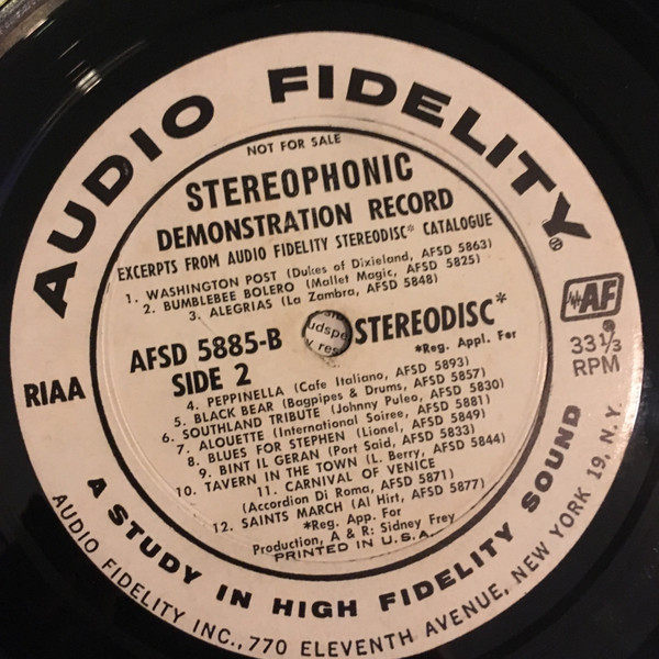 Stereophonic Demonstration Record - Secondary image