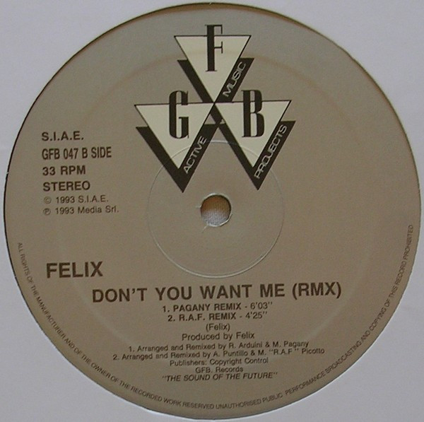 Don't You Want Me (Rmx) - Secondary image