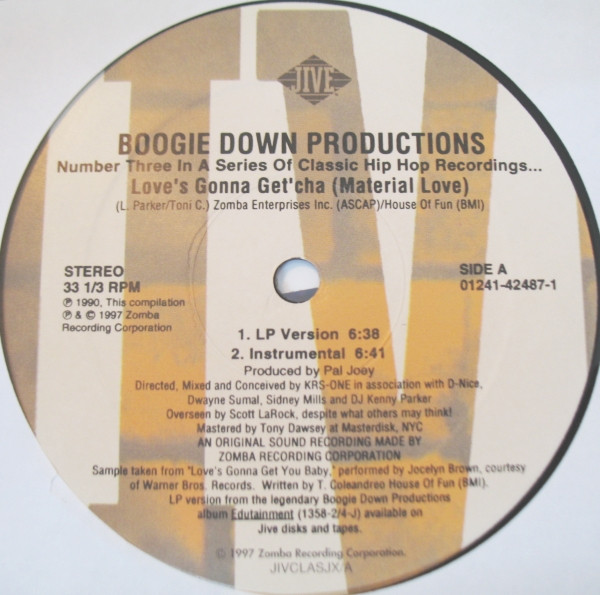 Love's Gonna Get'cha (Material Love) / The Kenny Parker Show / Ya Know The Rules / 100 Guns