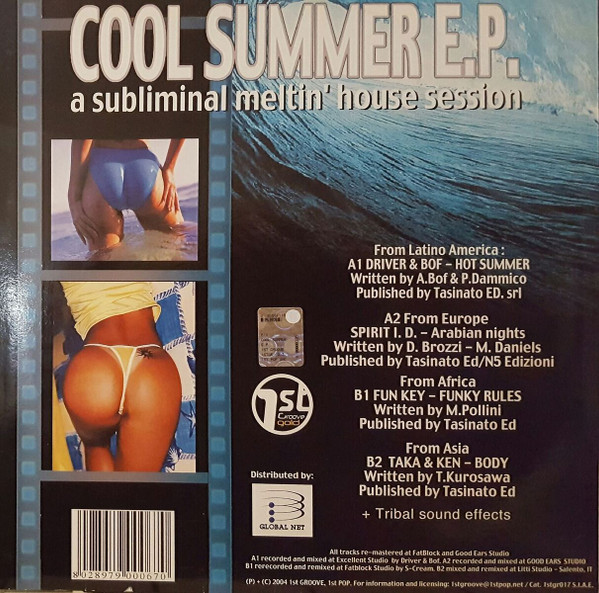 Cool Summer E.P. - A Subliminal Meltin' House Session