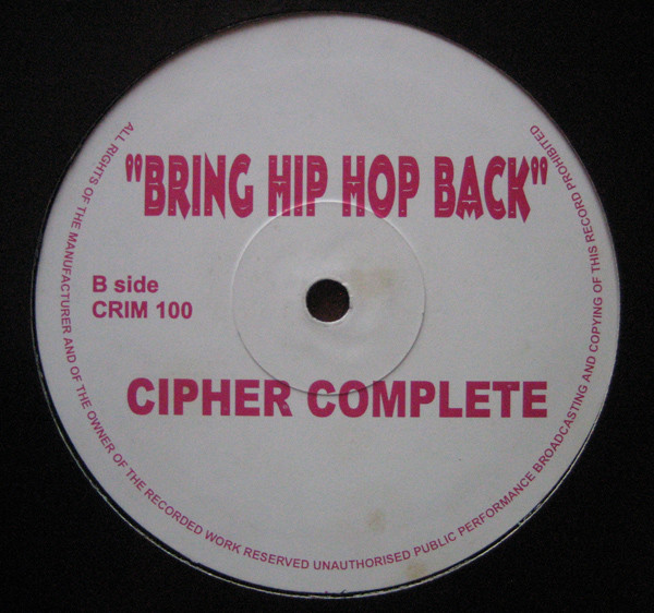 Criminals In Action / Bring Hip Hop Back - Secondary image