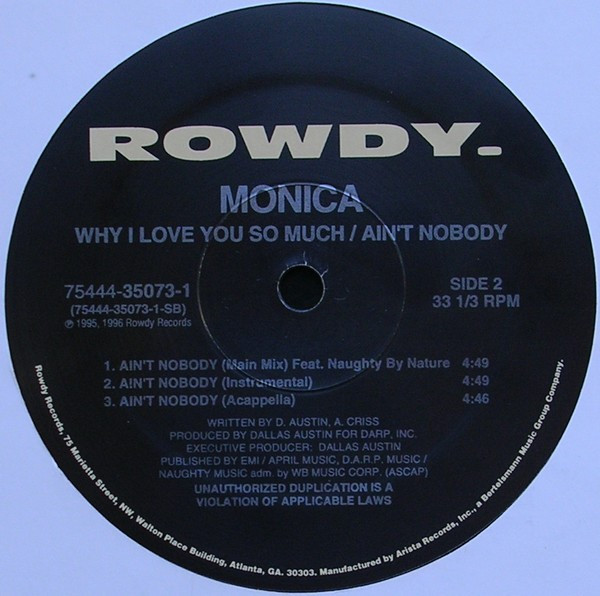 Why I Love You So Much / Ain't Nobody - Secondary image