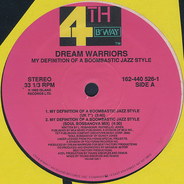 My Definition Of A Boombastic Jazz Style