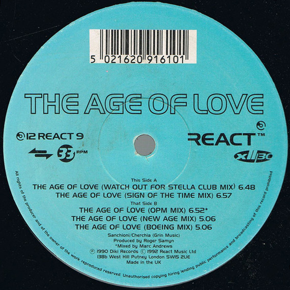 The Age Of Love (The Jam & Spoon Mixes)