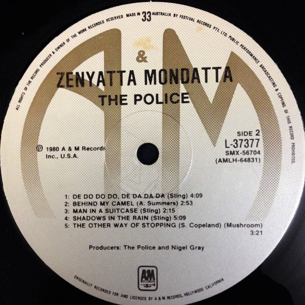 Zenyatta Mondatta - Secondary image