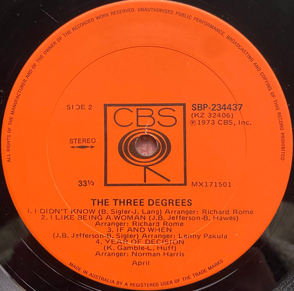 The Three Degrees - Secondary image