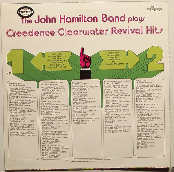 Plays Creedence Clearwater Revival Hits