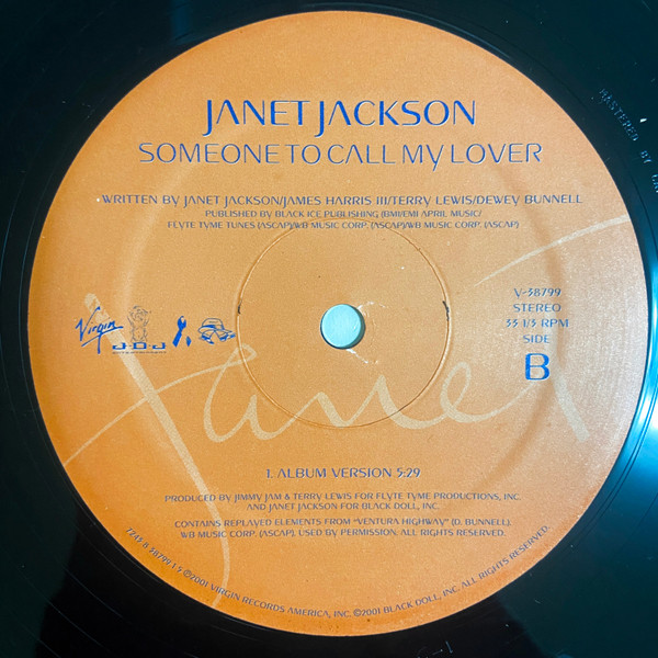 Someone To Call My Lover - Secondary image