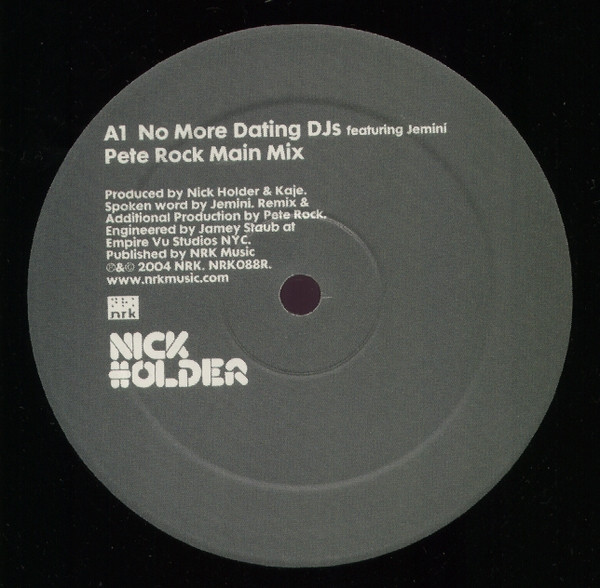 No More Dating DJ's (Pete Rock Remixes) - Secondary image